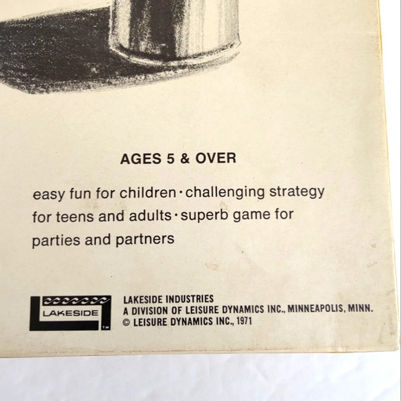 Score Four Board Game (1971) , Three Dimensional Game (read) - Picture 8 of 8